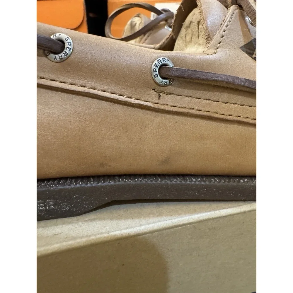 NEW SPERRY Original Boat Shoes Mens 11 Top Sider Sahara Brown EU 44.5 Preppy